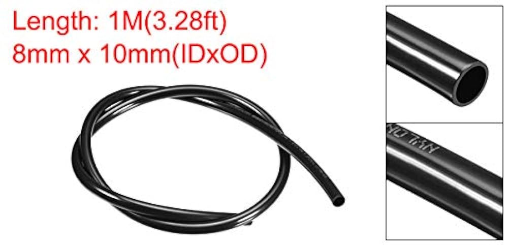 Amazon.co.jp: uxcell 空気圧チューブ 10mm外径 x 8mm内径 x 1 M